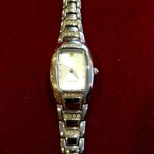 Allude Diamond Ladies Wristwatch Silver Quartz Watch Fashion Jewelry New Battery